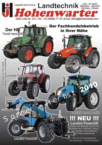 Landwirtschaft Sommer Herbst 2010.pdf - Gebrauchtertraktor.at
