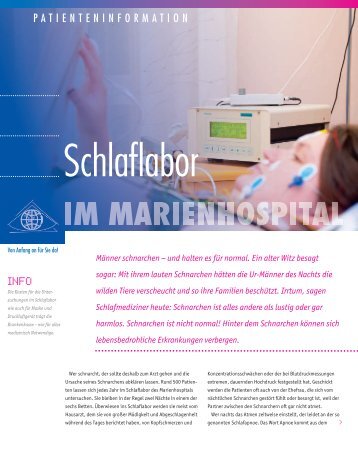 Schlaflabor - Marienhospital