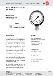 Produktdatenblatt - Tecsis GmbH