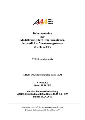 ATKIS®-Objektartenkatalog Basis-DLM 6.0