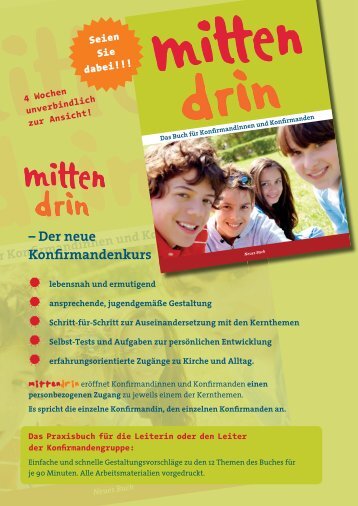 Neu - mittendrin - Der neue Konfirmandenkurs