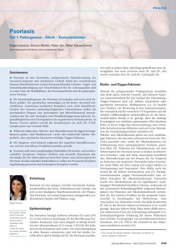 Psoriasis - Swiss Medical Forum