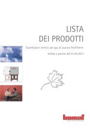 LISTA DEI PRODOTTI - BOMAT Heiztechnik Gmbh