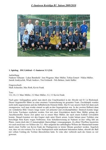 C-Junioren Kreisliga B1 Saison 2009/2010 - SV 1921 Feudingen