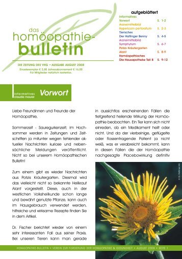 Download PDF - Verein zur Förderung der Homöopathie und ...