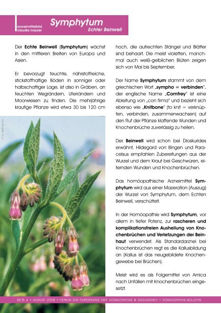 Download PDF - Verein zur Förderung der Homöopathie und ...