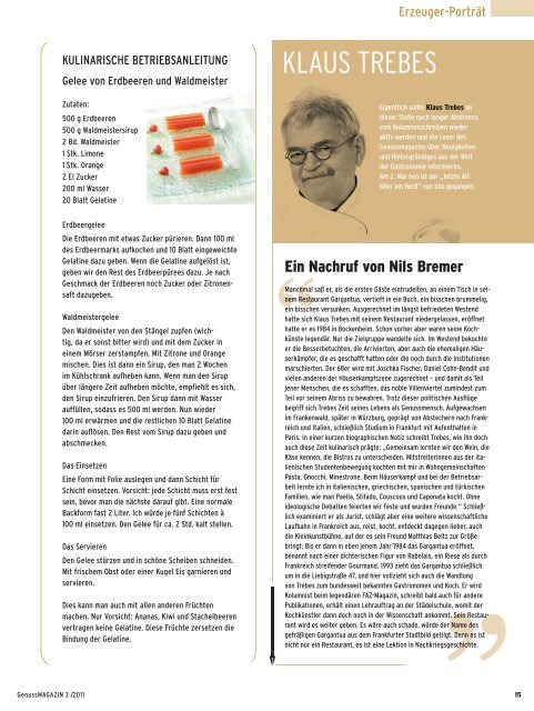 Genussmagazin 3/2011 - Genussakademie