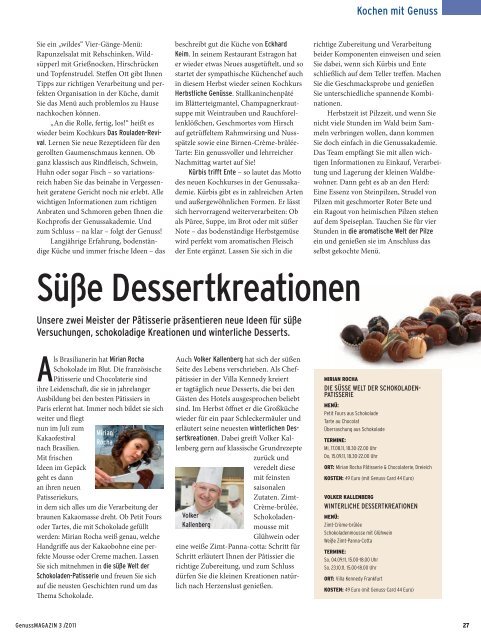 Genussmagazin 3/2011 - Genussakademie