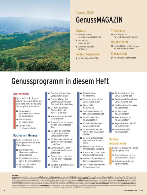 Genussmagazin 3/2011 - Genussakademie