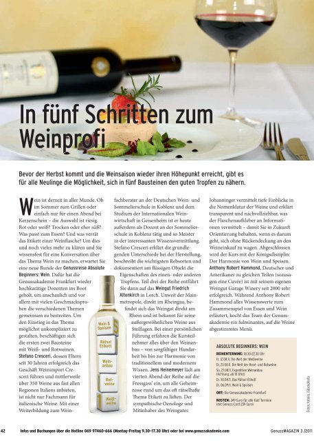 Genussmagazin 3/2011 - Genussakademie