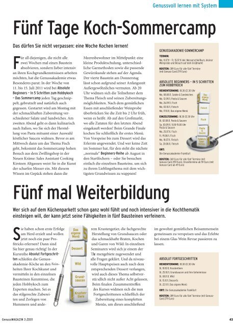 Genussmagazin 3/2011 - Genussakademie