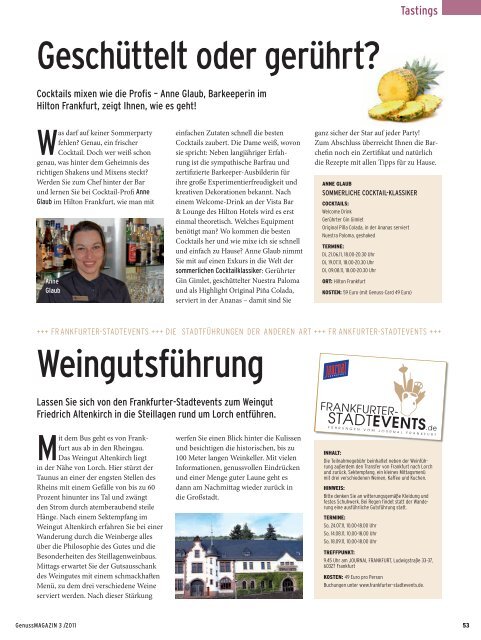 Genussmagazin 3/2011 - Genussakademie