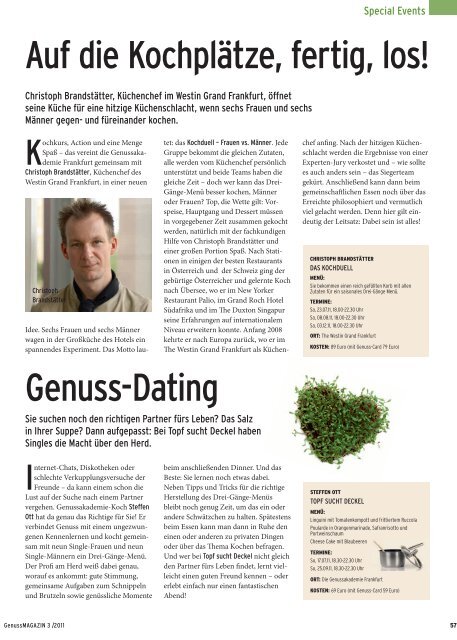 Genussmagazin 3/2011 - Genussakademie