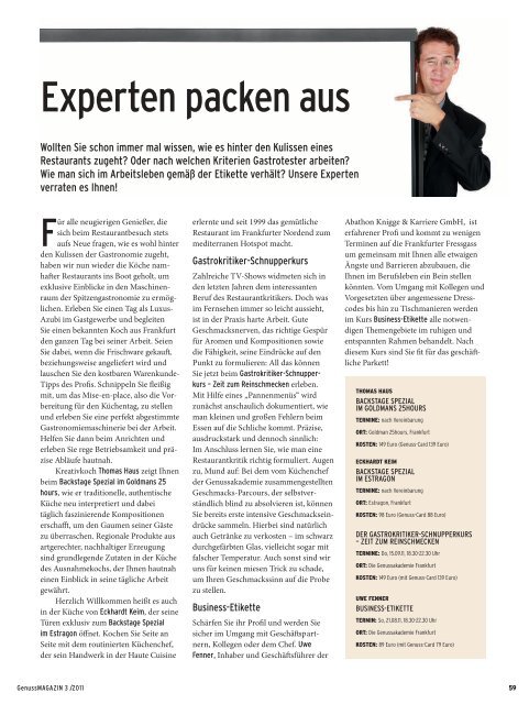 Genussmagazin 3/2011 - Genussakademie