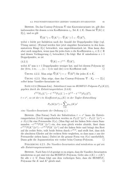 Vorlesung Knoten Dirk Kussin - Institut für Mathematik - Universität ...