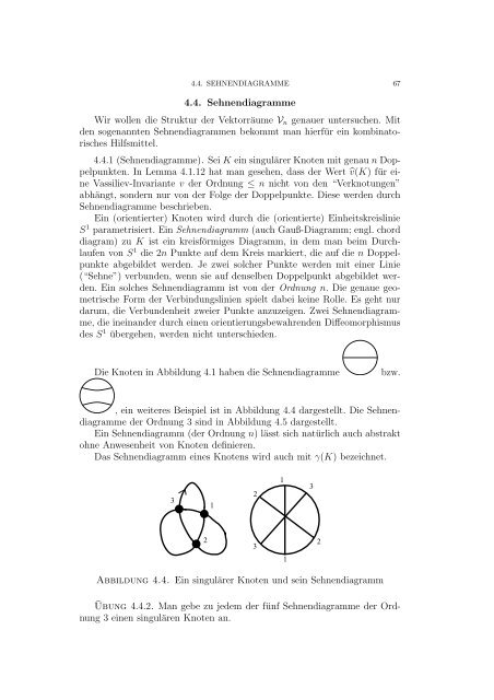 Vorlesung Knoten Dirk Kussin - Institut für Mathematik - Universität ...