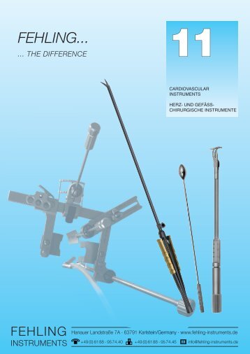 Cardiovascular instruments (catalogue 11) - FEHLING ...