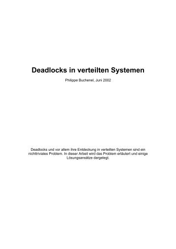 Deadlocks in verteilten Systemen