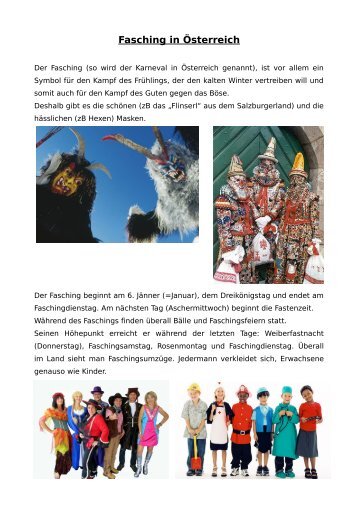 Fasching in Österreich