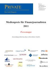 Medienpreis 2011: Pressemappe - Private Magazin