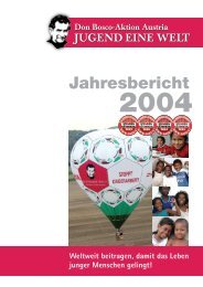 Jahresbericht - Jugend Eine Welt