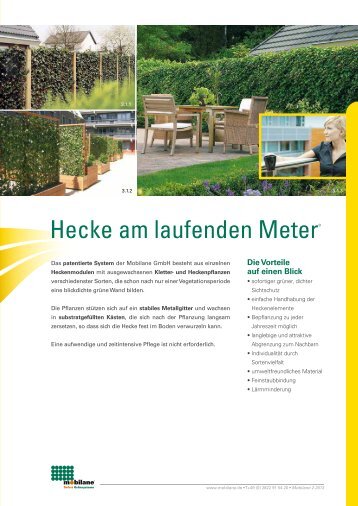 Hecke am laufenden Meter® - Mobilane