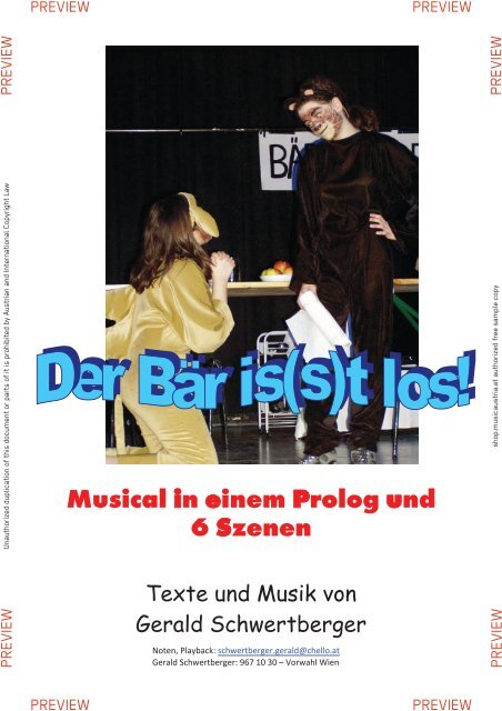 Musical in einem Prolog und 6 Szenen - Shop