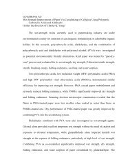 Wet Strength Improvement of Paper Via Crosslinking of