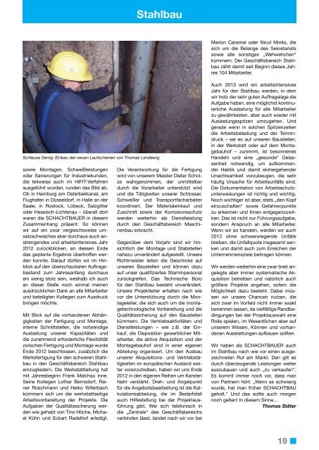 SCHACHTBAU-REPORT Nr. 48 - Ausgabe März 2013