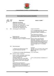 Kommunales Kostenverzeichnis - Gemeinde Blaichach