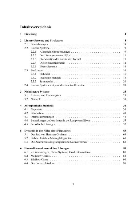 Gew¨ohnliche Differentialgleichungen und Dynamische Systeme