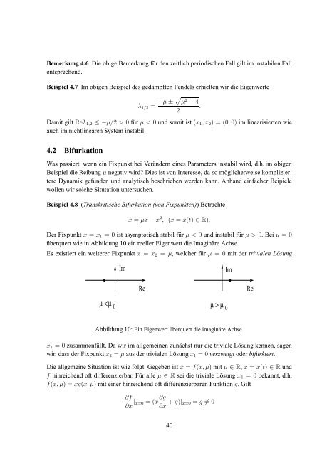 Gew¨ohnliche Differentialgleichungen und Dynamische Systeme