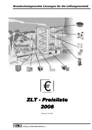 ZLT - Preisliste Preisliste Preisliste 2006 - ZLT Lüftungs