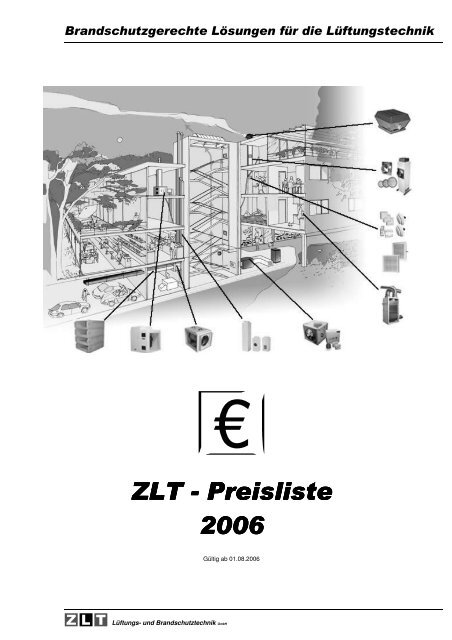 ZLT - Preisliste Preisliste Preisliste 2006 - ZLT Lüftungs
