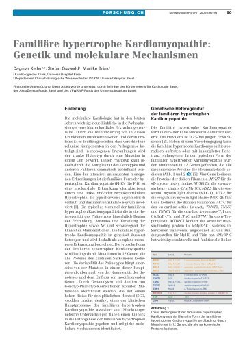 Familiäre hypertrophe Kardiomyopathie: Genetik und molekulare ...