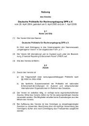 Satzung des DPR e.V. (01.04.2009) - Deutsche Prüfstelle für ...