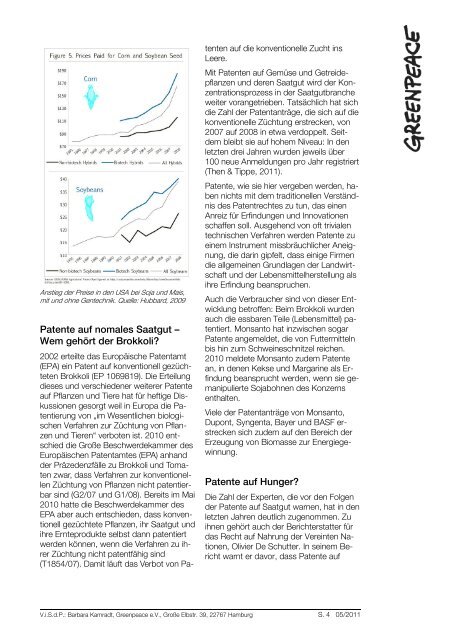 Patente auf Saatgut - Greenpeace