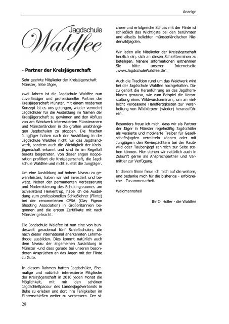 Mitteilungen 2010.pdf - Kreisjägerschaft Münster