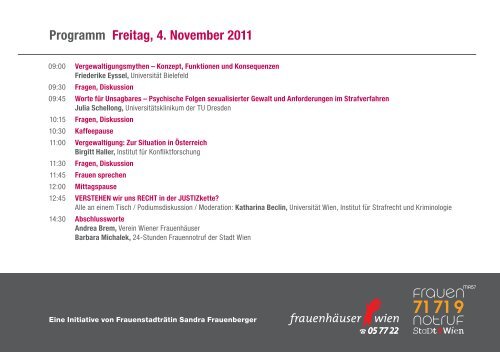 Programm - Frauengesundheit-Wien