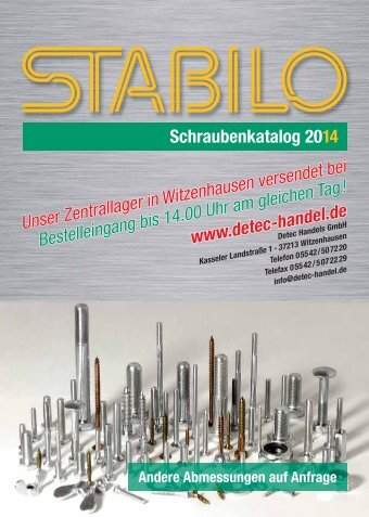 STABILO - Schraubenkatalog 2014