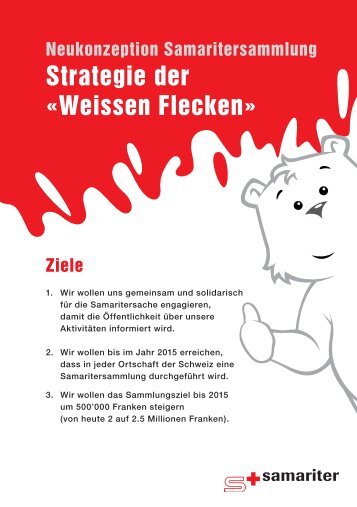 Strategie der «Weissen Flecken - beim Kantonalverband Bernischer ...