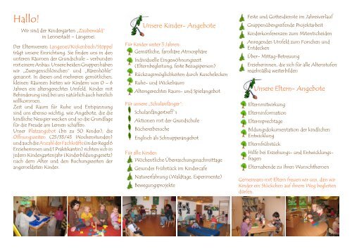 unser Flyer - Kindergarten-Langenei