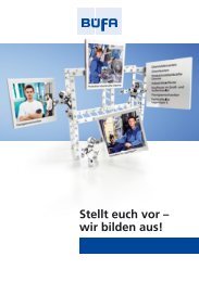 Stellt euch vor – wir bilden aus! - Büfa GmbH & Co. KG