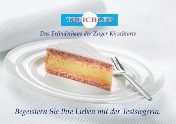 Broschüre Treichler Zuger Kirschtorte - HEINI Conditorei AG