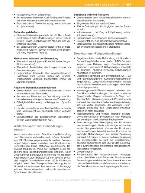 Leitlinie Tauchunfall (PDF) - DGAI