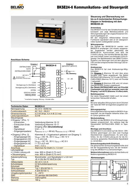 BKSE24-6 Kommunikations- und Steuergerät - Belimo