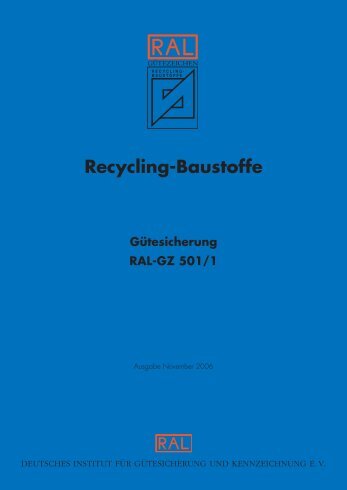 Bundesgütegemeinschaft Recycling-Baustoffe eV