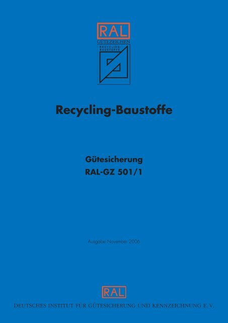 Bundesgütegemeinschaft Recycling-Baustoffe eV