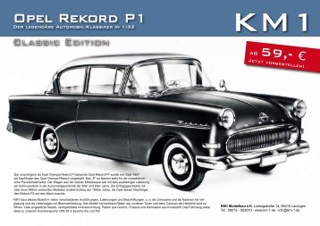 Flyer Opel Rekord P1 - Opel P1