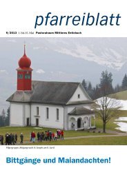 Pfarreiblatt 09/2013 - Pastoralraum Mittleres Entlebuch